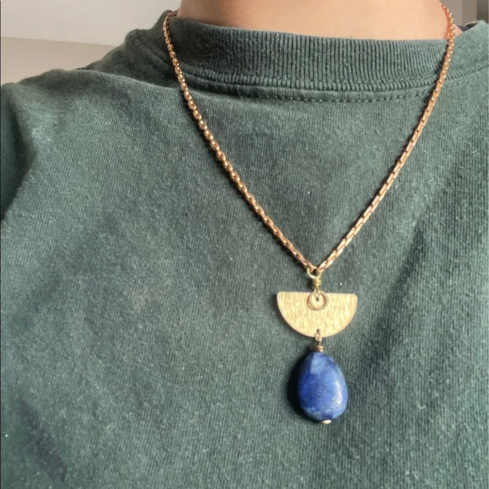 Studio La Touche Lapis Lazuli drop necklace